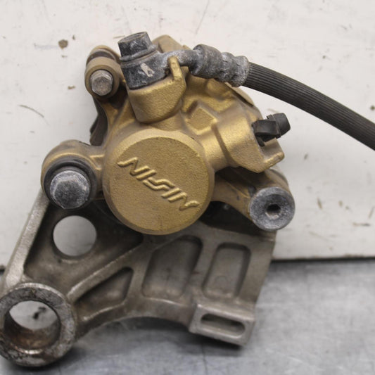 03-04 HONDA CBR600RR REAR BACK BRAKE CALIPER W MOUNT BRACKET 43150-MEE-006 BB637