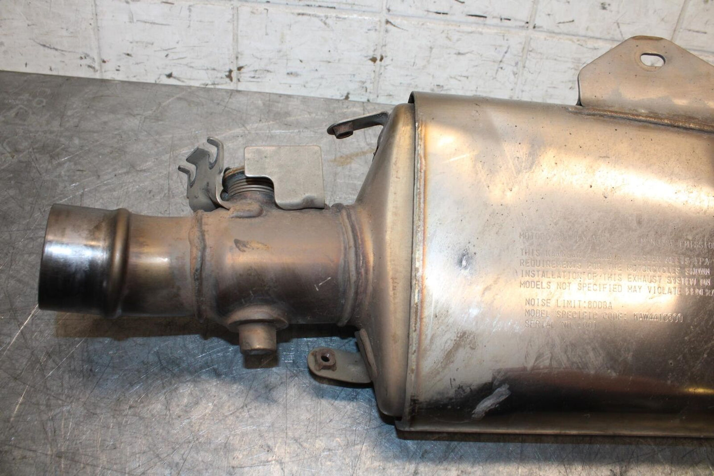 2012 Kawasaki Ninja ZX6R ZX600R EXHAUST PIPE MUFFLER SLIP ON CAN SILENCER BB529