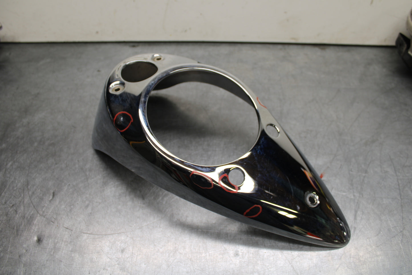 03-08 KAWASAKI VULCAN 1600 GAS TANK CAP COVER TRIM PANELCOWL FAIRING BB754