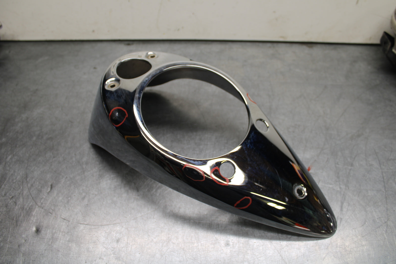 03-08 KAWASAKI VULCAN 1600 GAS TANK CAP COVER TRIM PANELCOWL FAIRING BB754