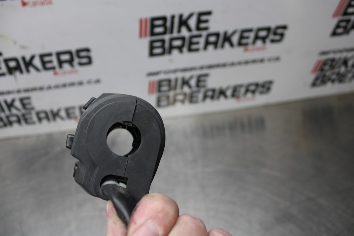 07-08 KAWASAKI NINJA ZX6R LEFT CLIP ON HANDLE HORN SIGNALS SWITCH SWITCHES BB855