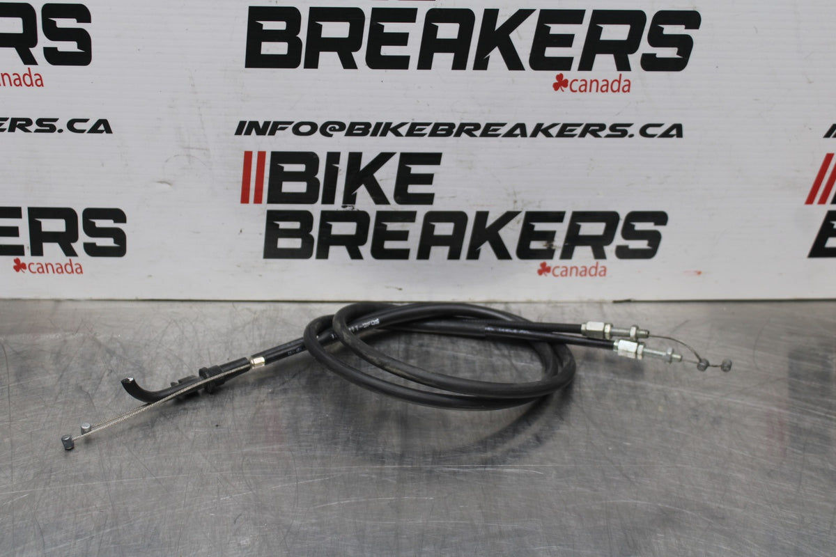 08-12 KAWASAKI NINJA 250R EX250J THROTTLE CABLES LINES BB784