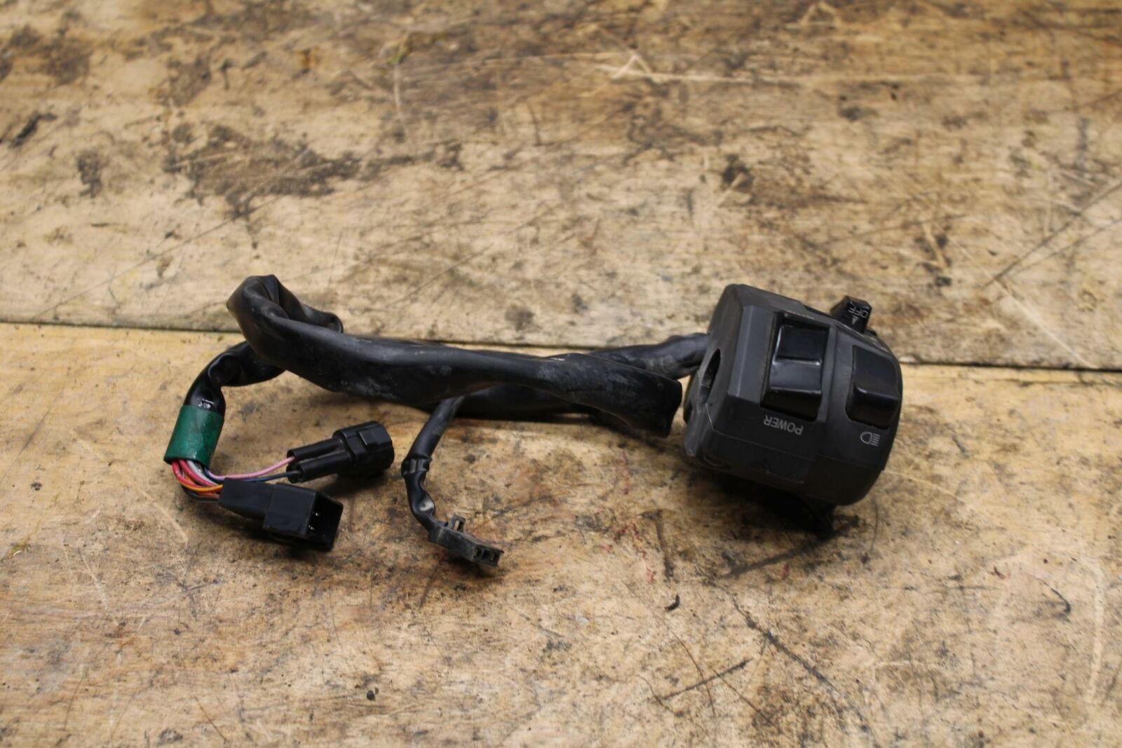 13-18 KAWASAKI NINJA ZX6R RIGHT CLIP ON HANDLE KILL OFF START SWITCHES BB342