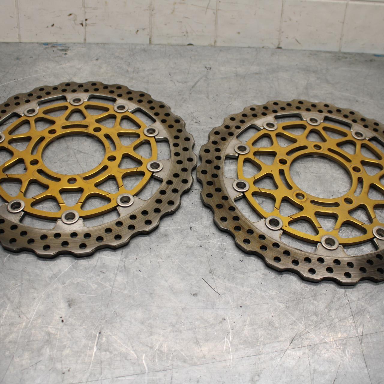11-15 KAWASAKI ZX1000R FRONT LEFT RIGHT BRAKE ROTORS DISCS BB445