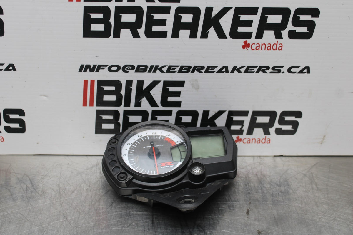 08-10 SUZUKI GSXR 600 SPEEDO GAUGES DISPLAY CLUSTER SPEEDOMETER TACHOMETER BB765