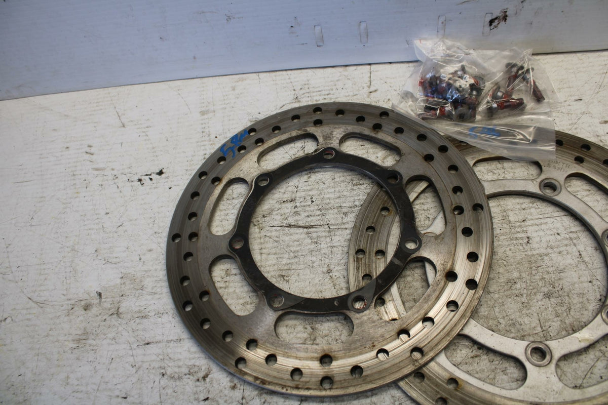 01 KAWASAKI VULCAN 1500 FRONT LEFT RIGHT BRAKE ROTORS DISCS BB301