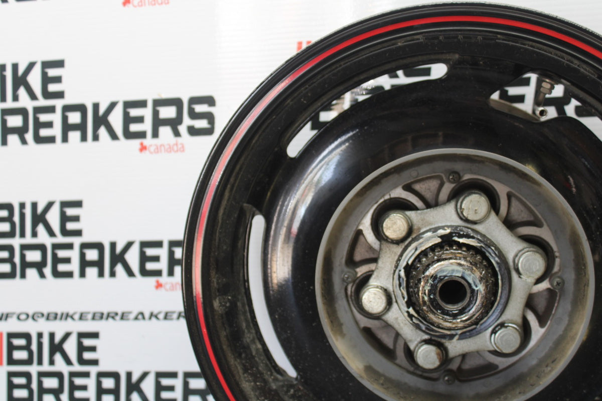 93-07 YAMAHA VMAX 1200 REAR WHEEL BACK RIM & ROTOR BB197