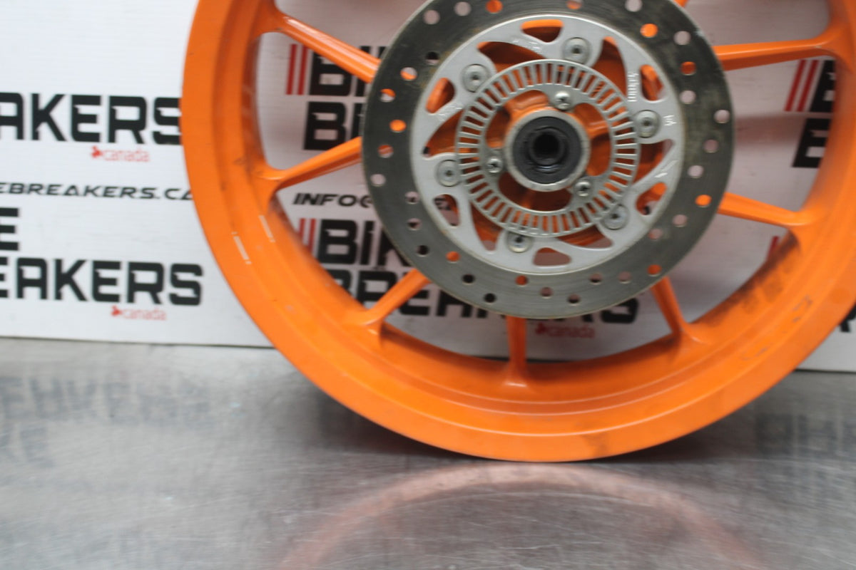 13-16 KTM 390 DUKE REAR WHEEL BACK RIM & ROTOR BB815