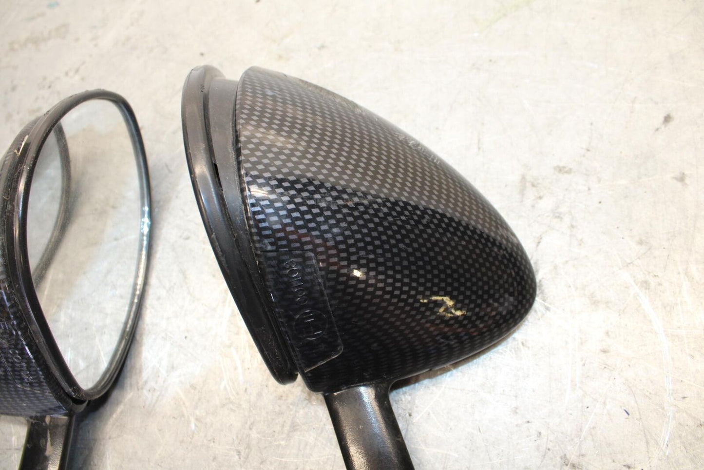 06-07 KAWASAKI NINJA ZX14R REAR VIEW MIRROR SET PAIR MIRRORS bb433