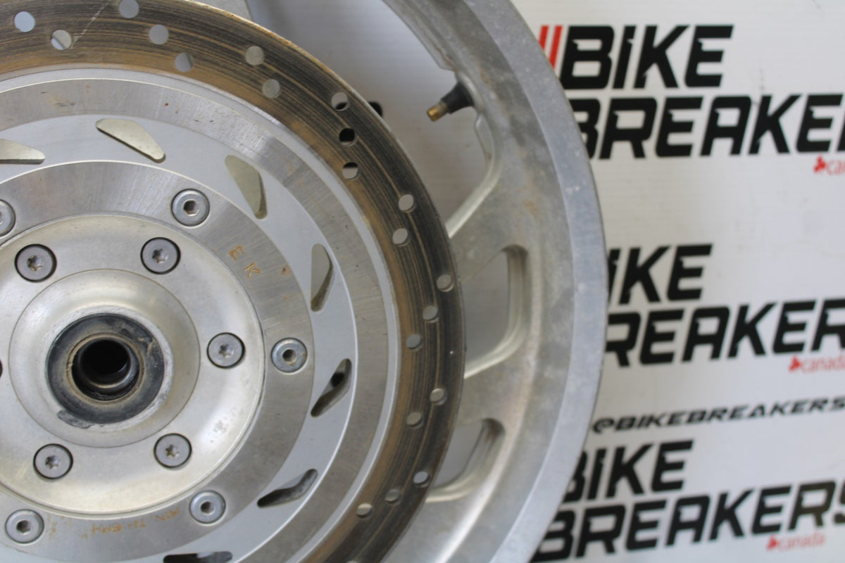 03-08 HONDA VTX1300C FRONT WHEEL FRONT RIM & ROTOR BB868