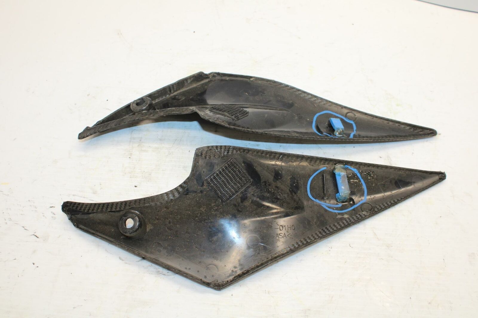 06-07 SUZUKI GSXR600 RIGHT LEFT FRONT SIDE SEAT PANELS TRIMS COWLS FAIRINGS BB24