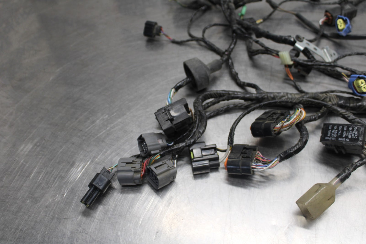 08-09 KAWASAKI NINJA ZX14R MAIN ENGINE WIRING HARNESS MOTOR WIRE LOOM BB932