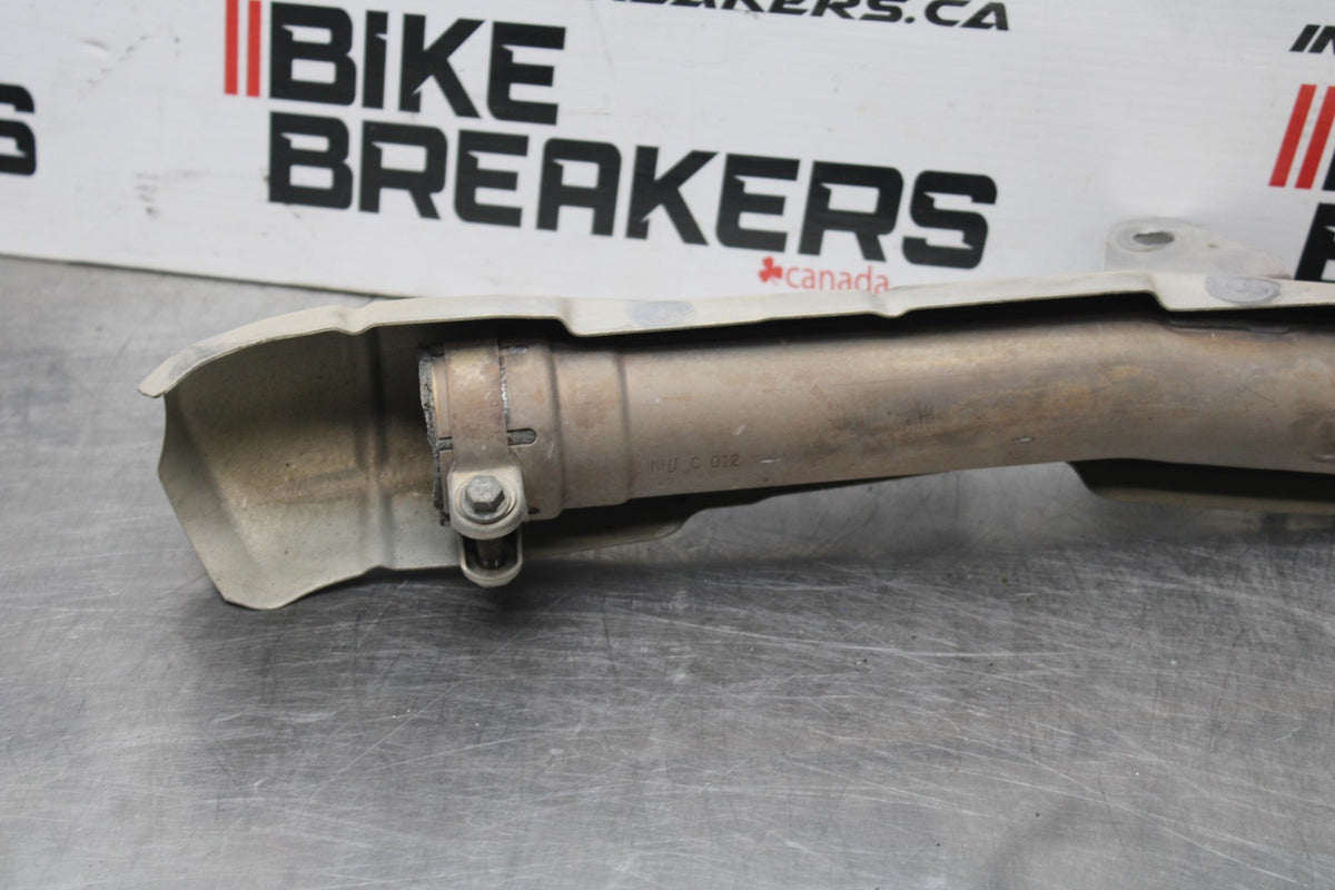 07-08 KAWASAKI NINJA ZX6R EXHAUST MIDPIPE MID MIDDLE PIPE BB855
