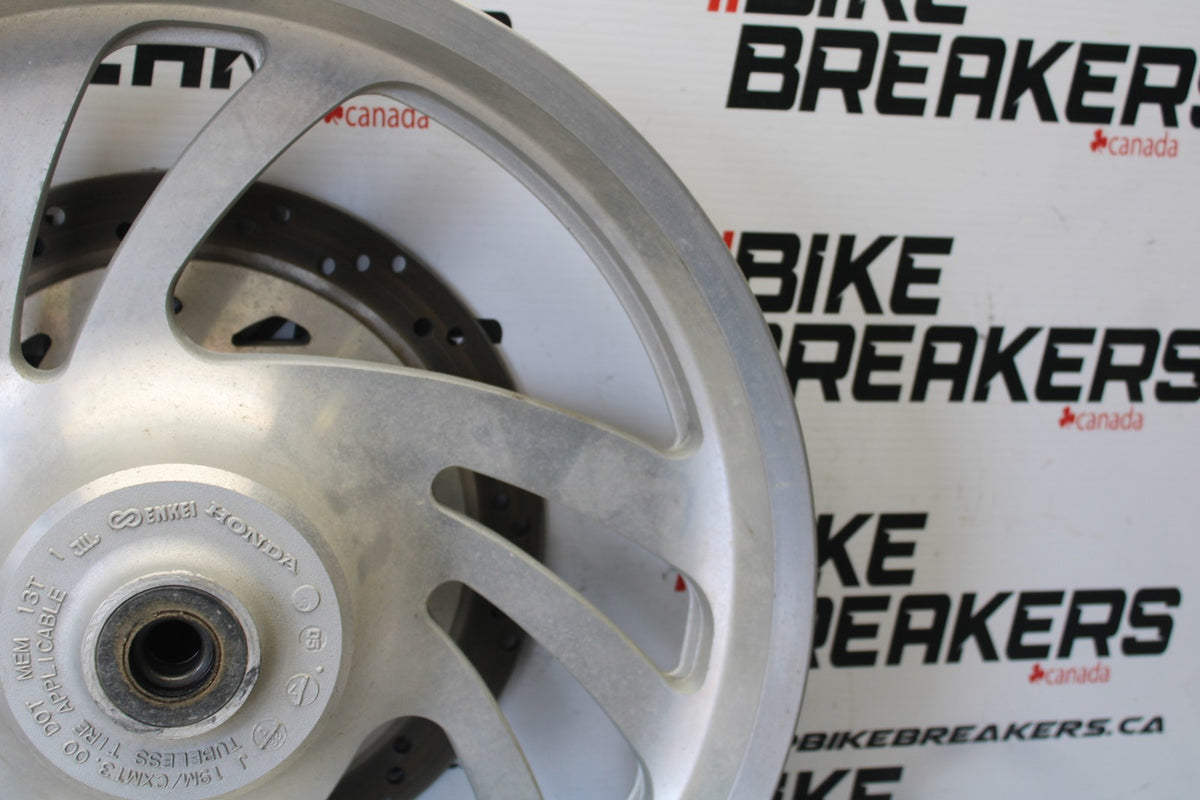03-08 HONDA VTX1300C FRONT WHEEL FRONT RIM & ROTOR BB868