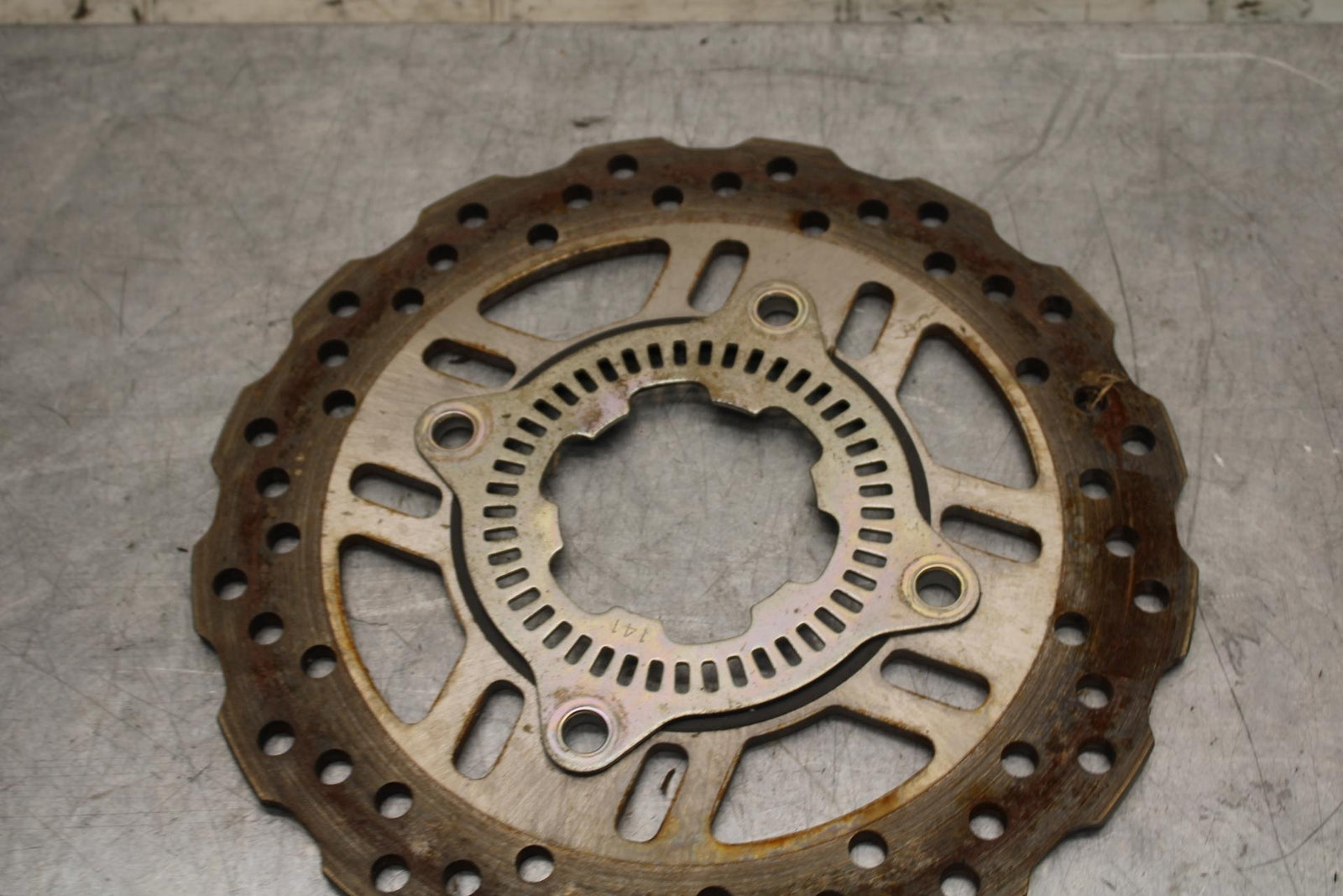 2012 Kawasaki Ninja ZX14R ZX1400E REAR ROTOR BACK BRAKE DISC WITH ABS RING BB60