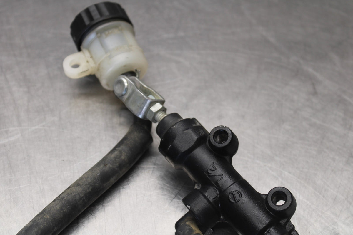 08 KAWASAKI ZX6R REAR BACK BRAKE MASTER CYLINDER W RESERVOIR BB896