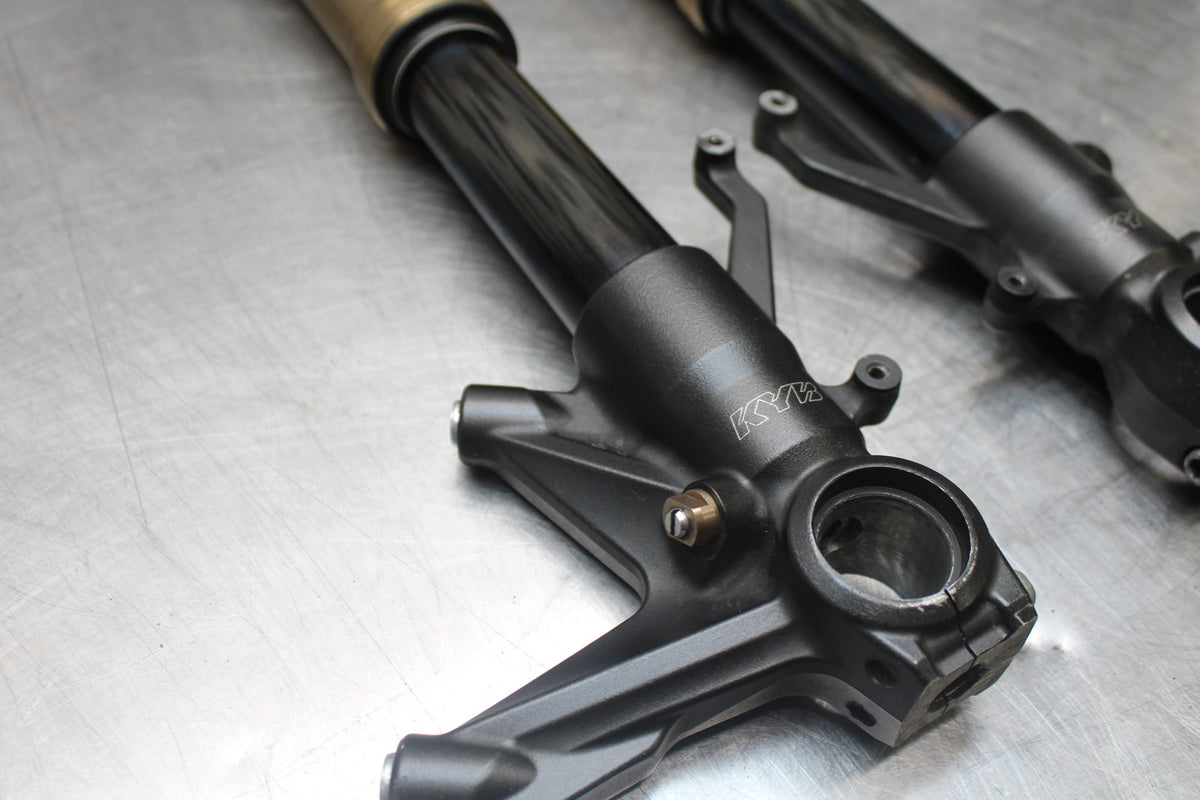 08 KAWASAKI NINJA ZX10R FRONT FORKS SHOCK SUSPENSION SET PAIR BB902
