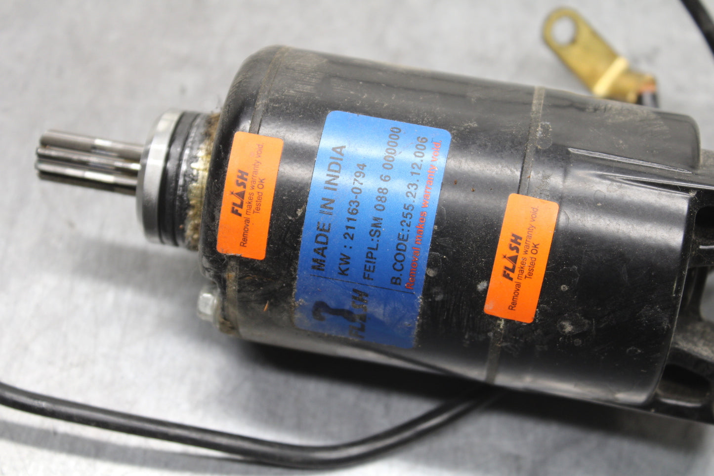 24 KAWASAKI NINJA 500 ABS ENGINE STARTING STARTER MOTOR -DC 12V BB744