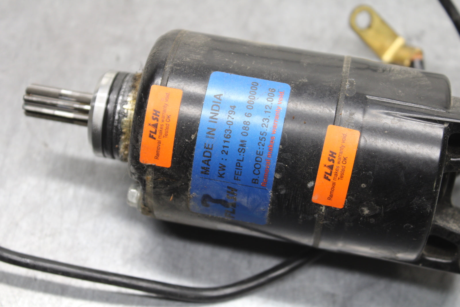 24 KAWASAKI NINJA 500 ABS ENGINE STARTING STARTER MOTOR -DC 12V BB744