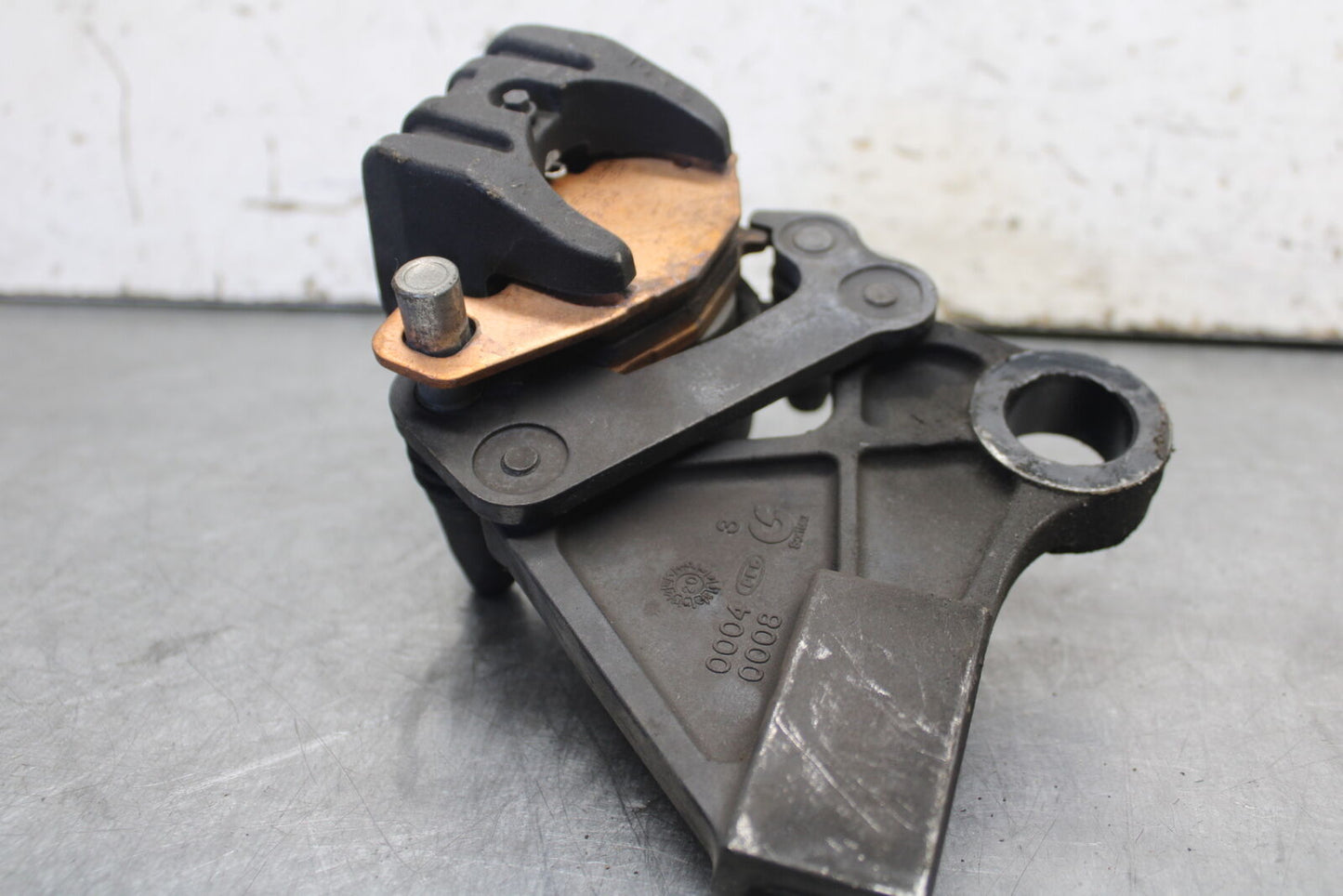 09-12 KAWASAKI NINJA ZX6R REAR BACK BRAKE CALIPER W MOUNT BRACKET BB698