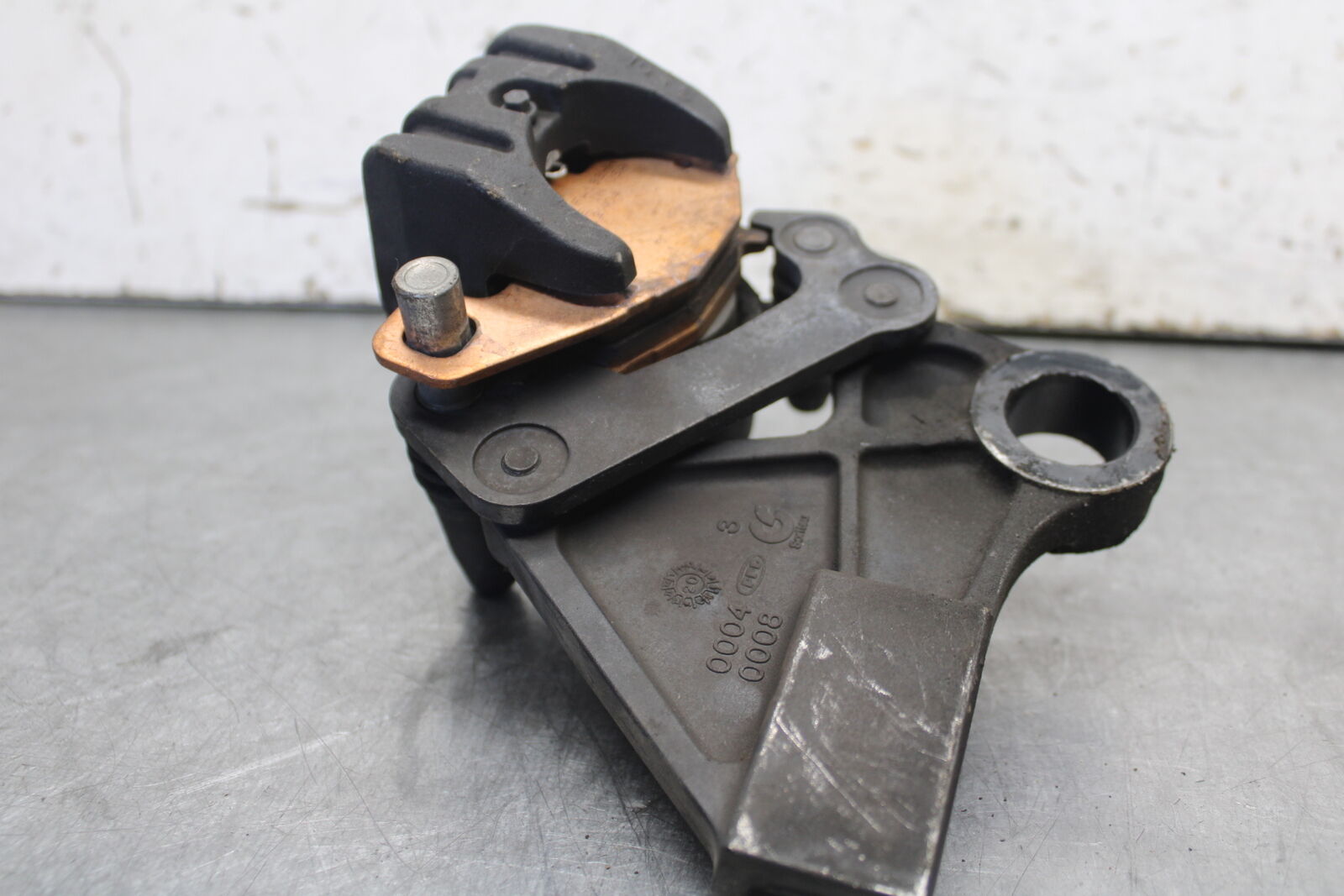 09-12 KAWASAKI NINJA ZX6R REAR BACK BRAKE CALIPER W MOUNT BRACKET BB698