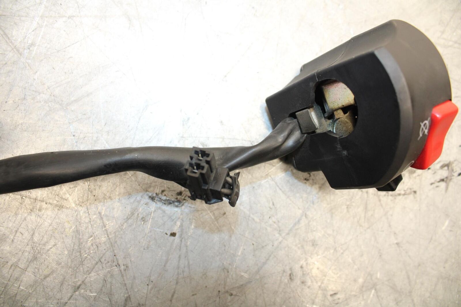 2009 Kawasaki Ninja ZX6R ZX600R RIGHT CLIP ON HANDLE KILL OFF START SWITCH BB548