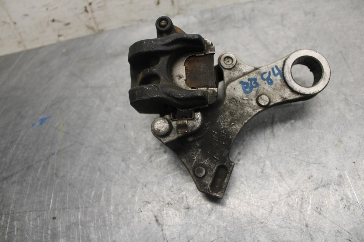2007 Honda CBR600RR REAR BACK BRAKE CALIPER W MOUNT BRACKET 43150-MFJ-D01 BB42