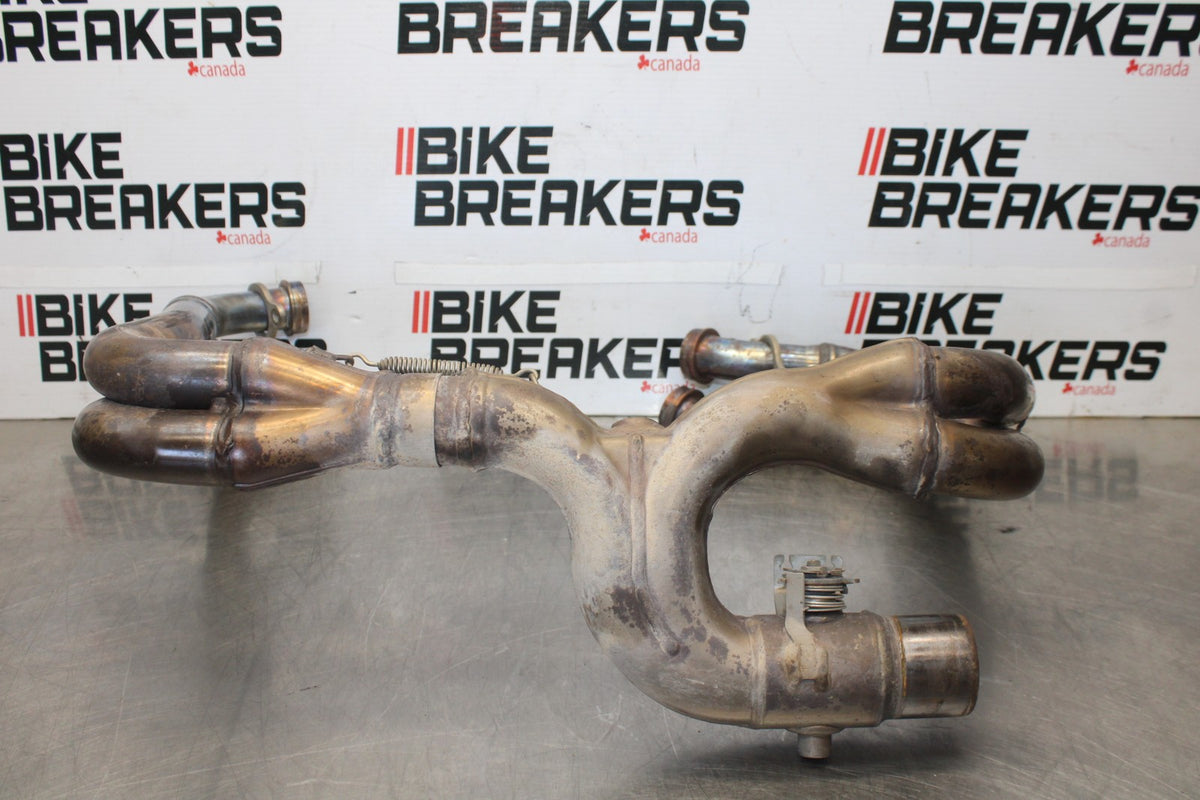 16 APRILIA TUONO V4 1100 EXHAUST HEADER PIPES MANIFOLD BB905