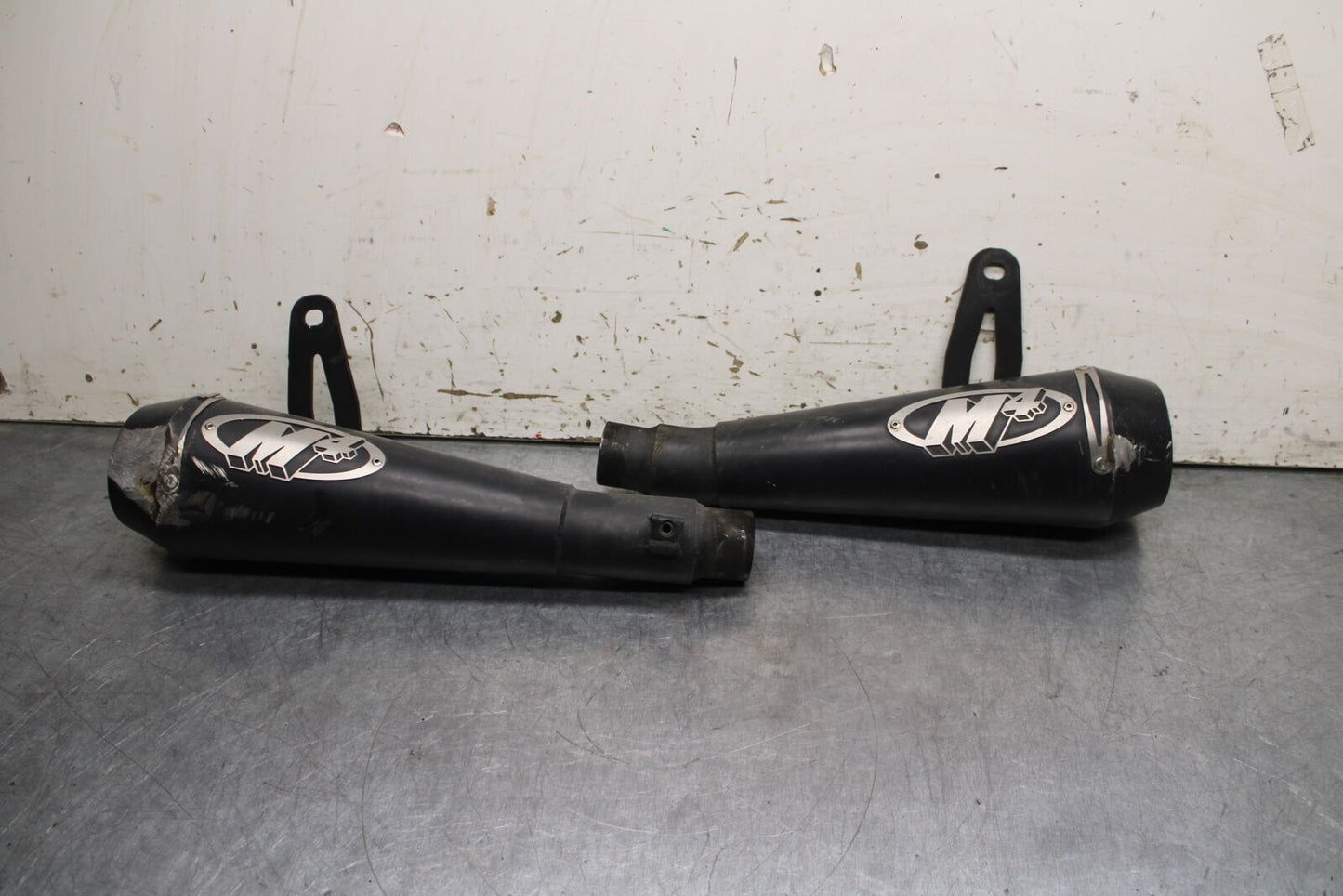 12-13 KAWASAKI Z1000 M4 EXHAUST PIPE MUFFLER SLIP ON CAN SILENCER  BB743