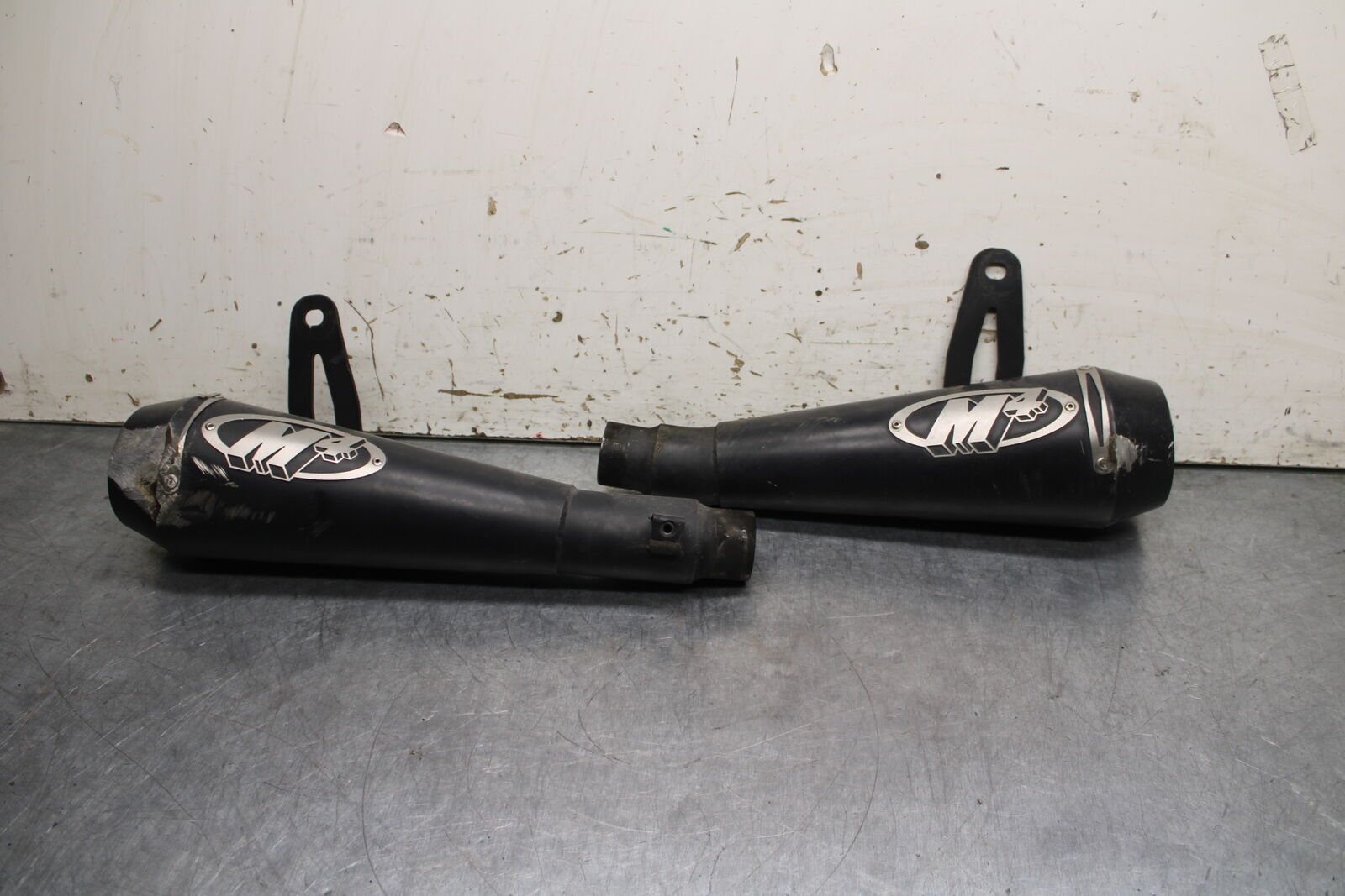 12-13 KAWASAKI Z1000 M4 EXHAUST PIPE MUFFLER SLIP ON CAN SILENCER  BB743