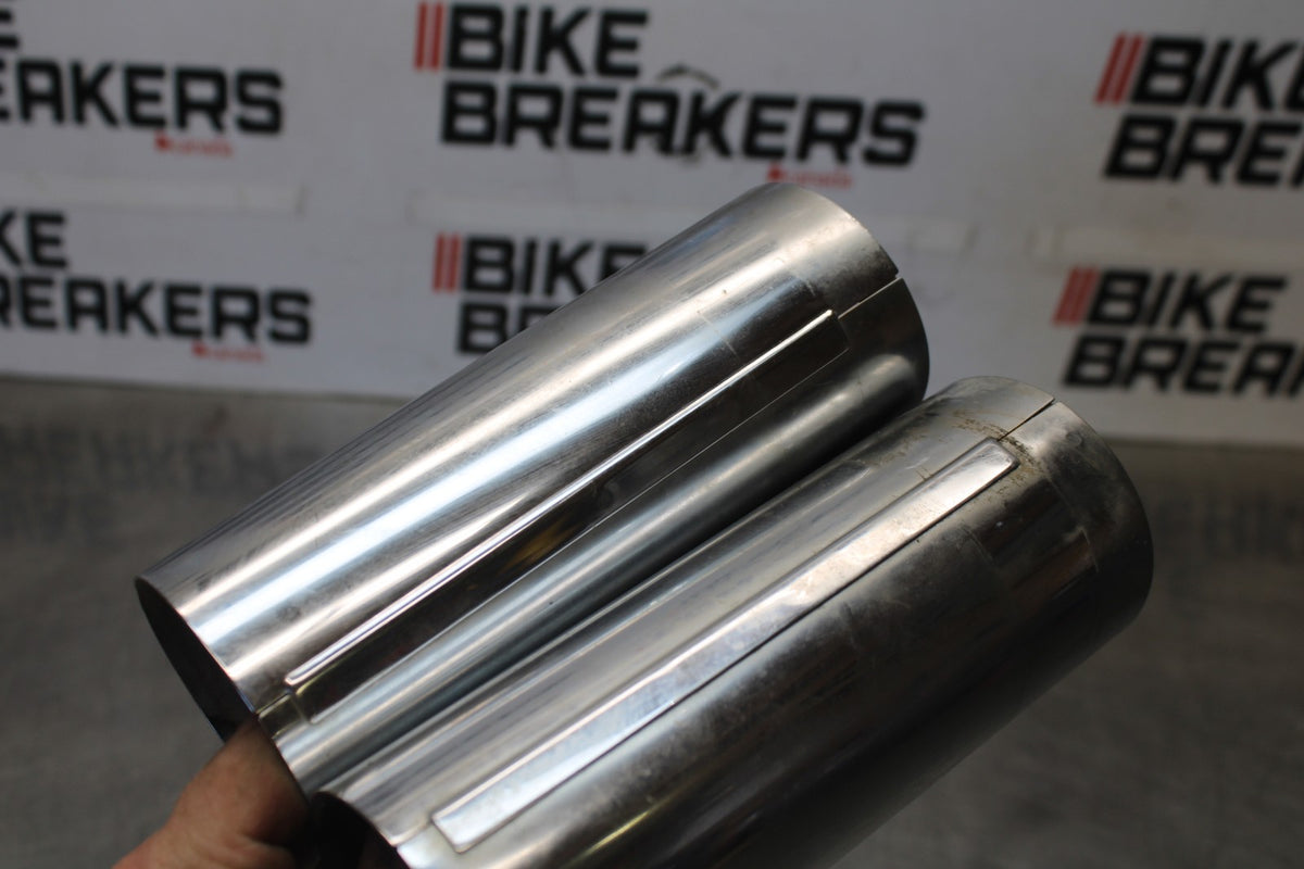 08 YAMAHA V STAR 1100 XVS1100AW CLASSIC FRONT FORK COVERS BOTTOM GUARDS BB916