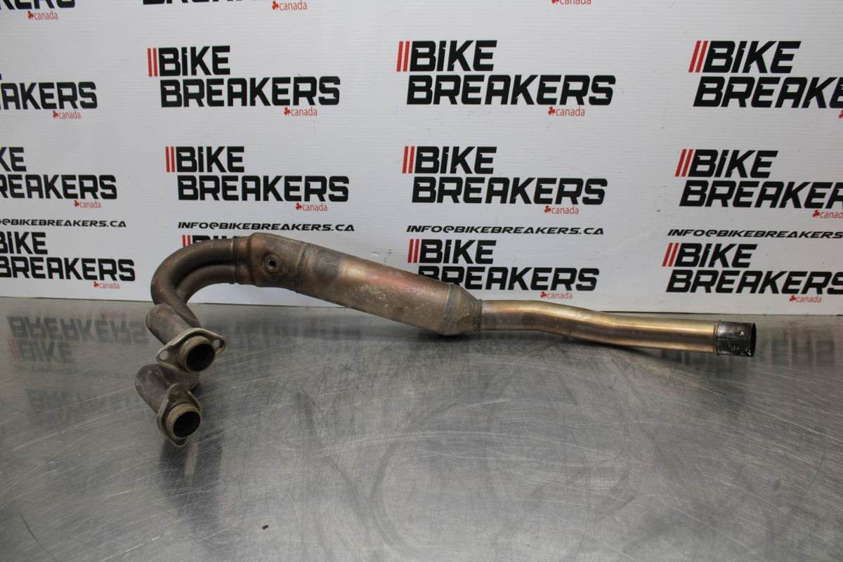 18-23 KAWASAKI NINJA 400 EX400 ABS EXHAUST HEADER PIPES MANIFOLD BB177