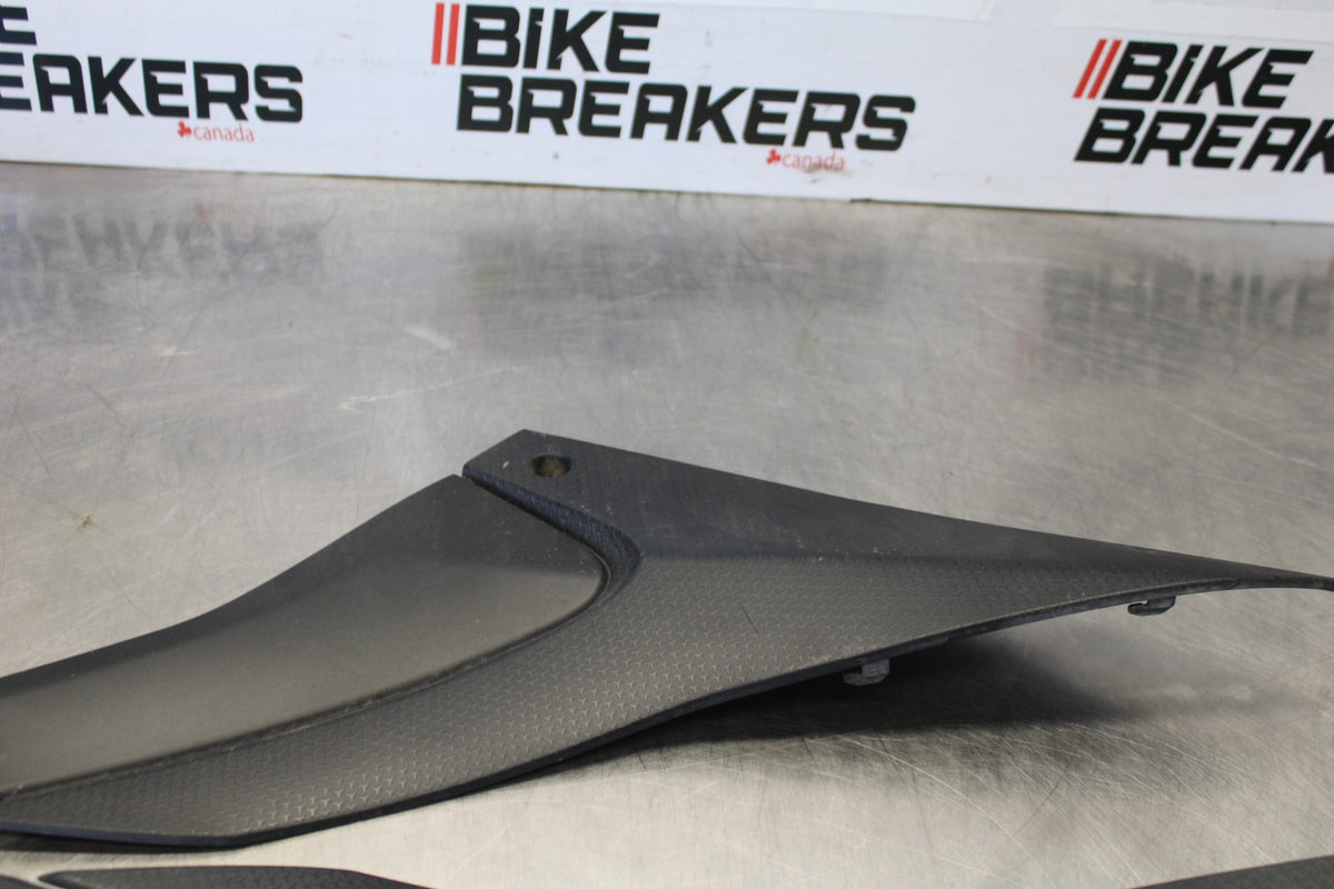 24 APRILIA TUONO V4 1100 FACTORY ABS RIGHT LEFT GAS FUEL TANK PANEL COVERS BB887