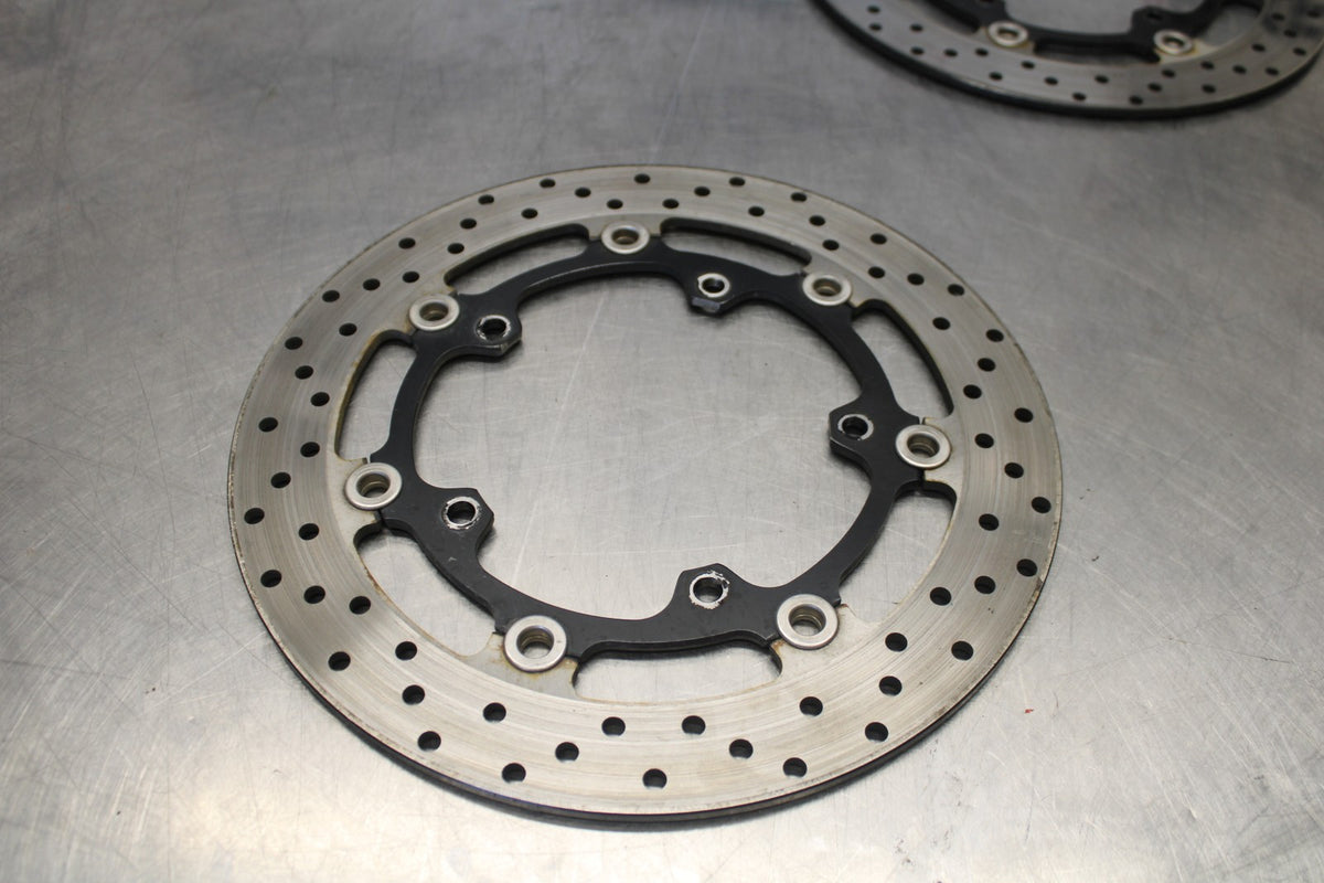 03-04 YAMAHA YZF R6S FRONT LEFT RIGHT BRAKE ROTORS DISCS BB890
