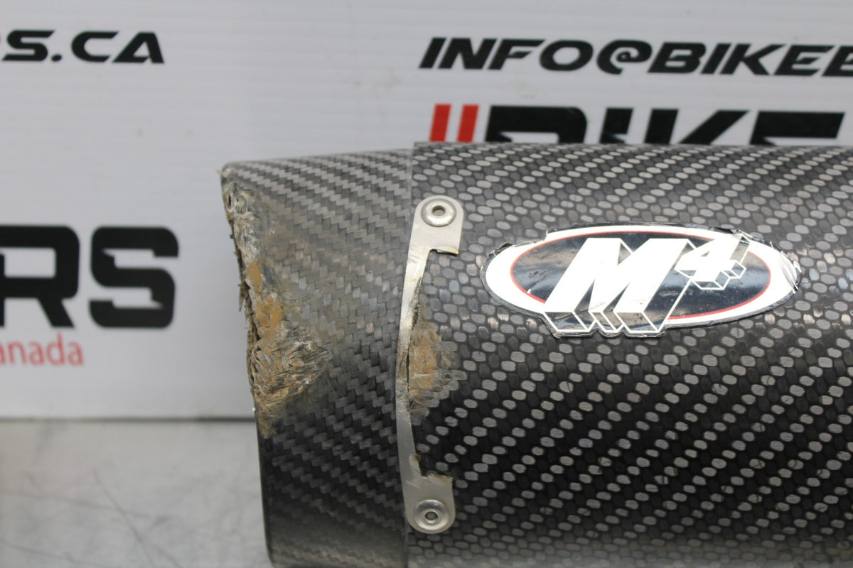 19-23 KAWASAKI NINJA ZX6R M4 EXHAUST PIPE MUFFLER SLIP ON CAN SILENCER BB188