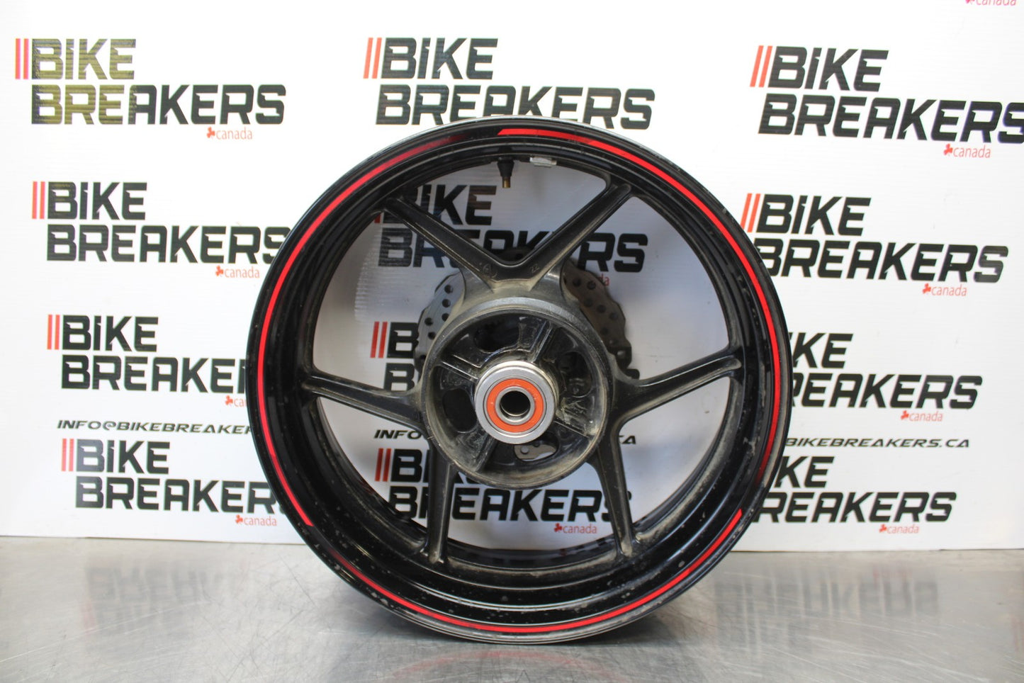 21-23 KAWASAKI NINJA ZX6R REAR WHEEL BACK RIM & ROTOR BB179