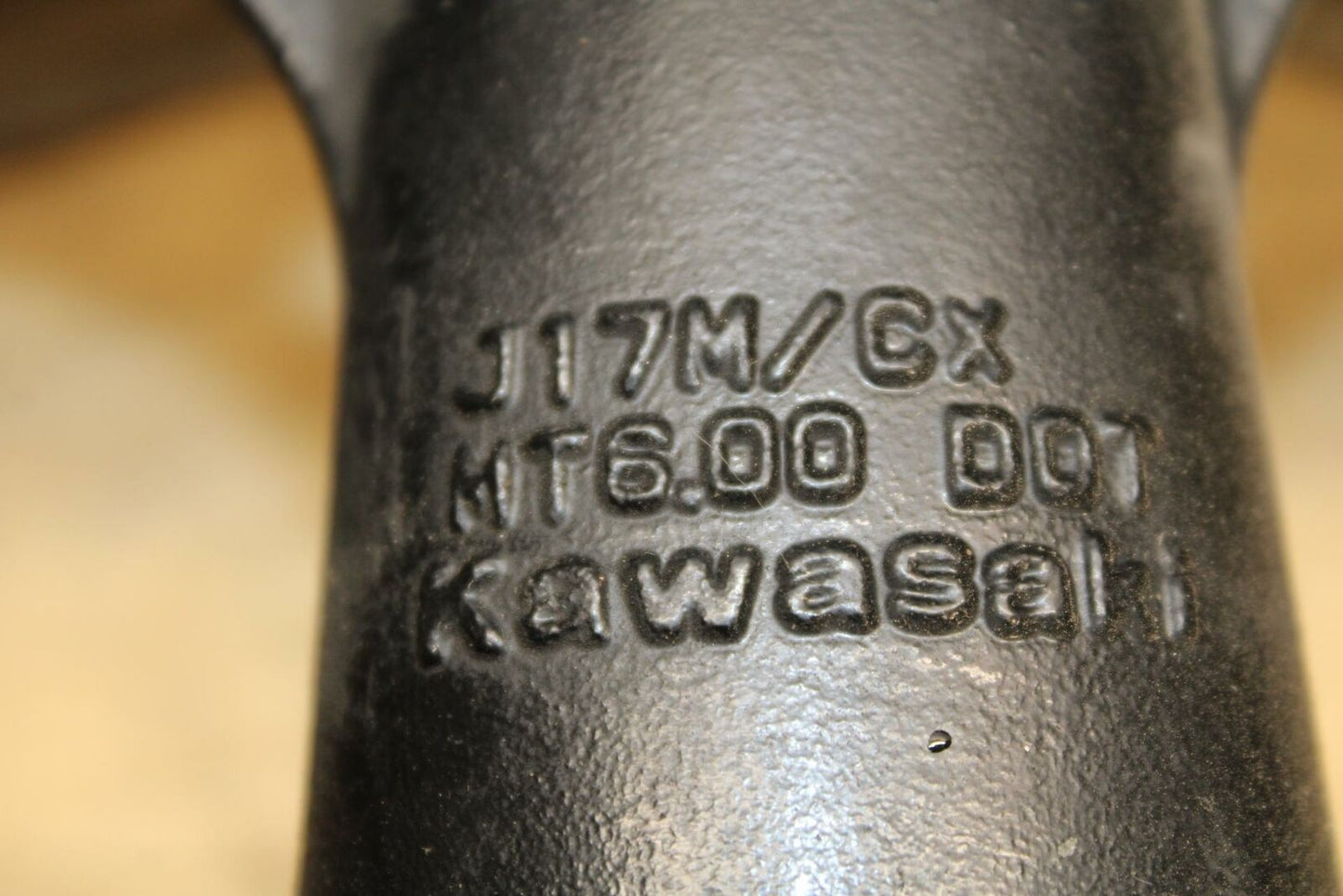 03-06 KAWASAKI Z1000 REAR WHEEL BACK RIM  BB319