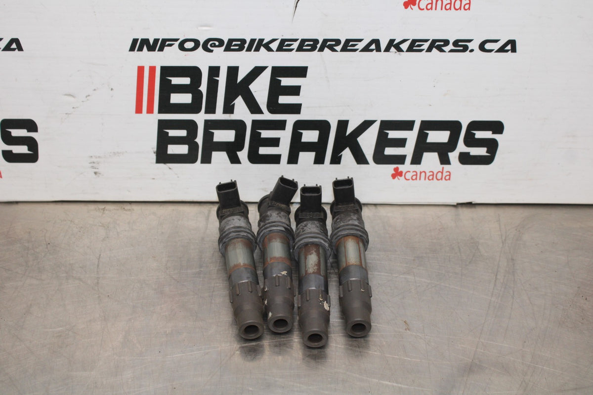 09-11 SUZUKI GSXR1000 IGNITION COILS COIL SPARK PLUG CAPS BB439