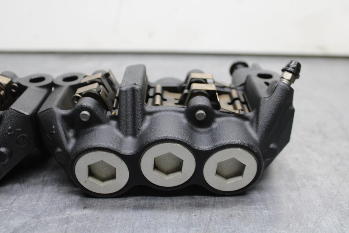 09-14 YAMAHA YZF R1 RIGHT LEFT FRONT BRAKE CALIPER SET PAIR CALIPERS BB119