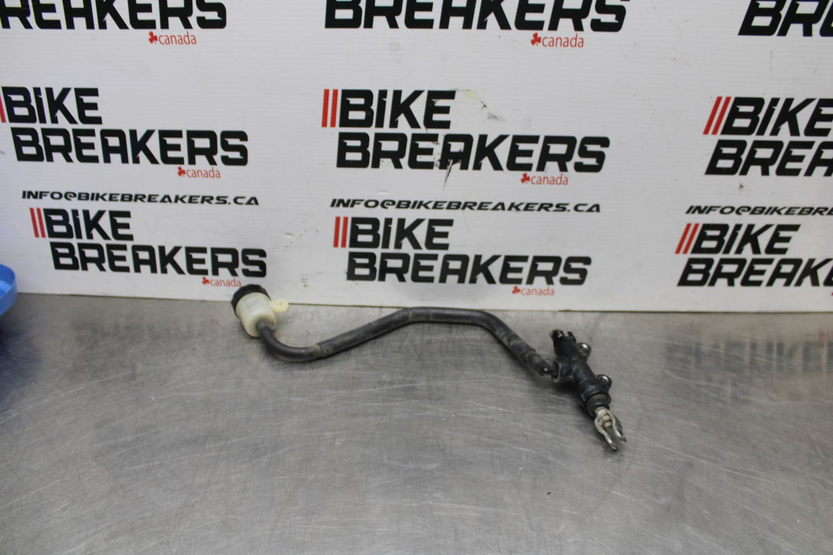 07-08 KAWASAKI NINJA ZX6R REAR BACK BRAKE MASTER CYLINDER W RESERVOIR BB855