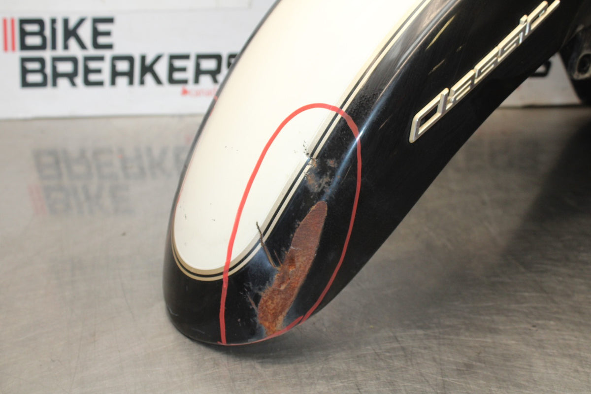 08 YAMAHA V STAR 1100 XVS1100AW CLASSIC FRONT WHEEL FENDER BB916