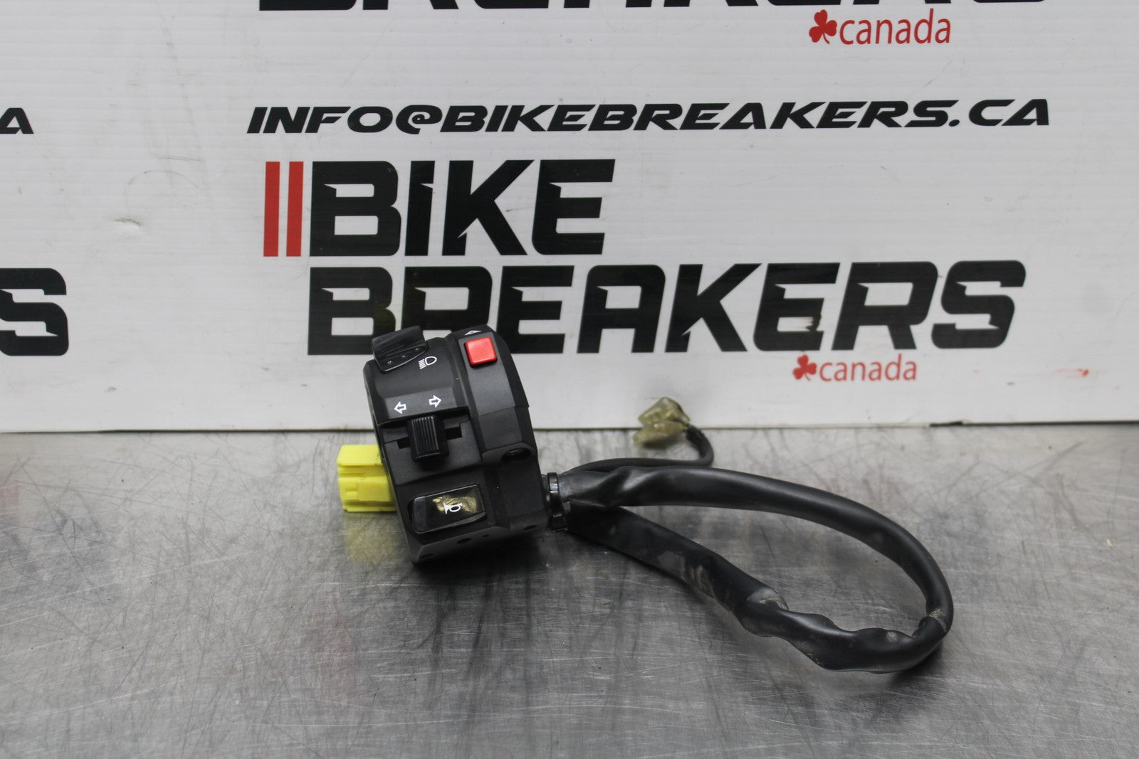 07 SUZUKI GSXR1000 LEFT CLIP ON HANDLE HORN SIGNALS SWITCH SWITCHES BB770