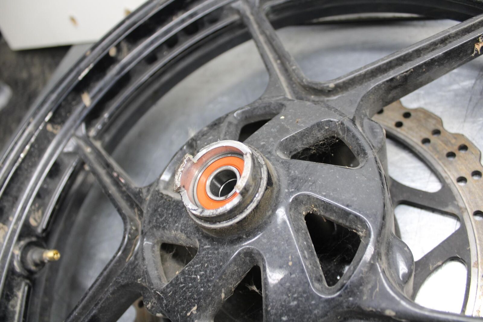 08-12 KAWASAKI NINJA 250R EX250J FRONT WHEEL RIM DISC ROTOR BB612