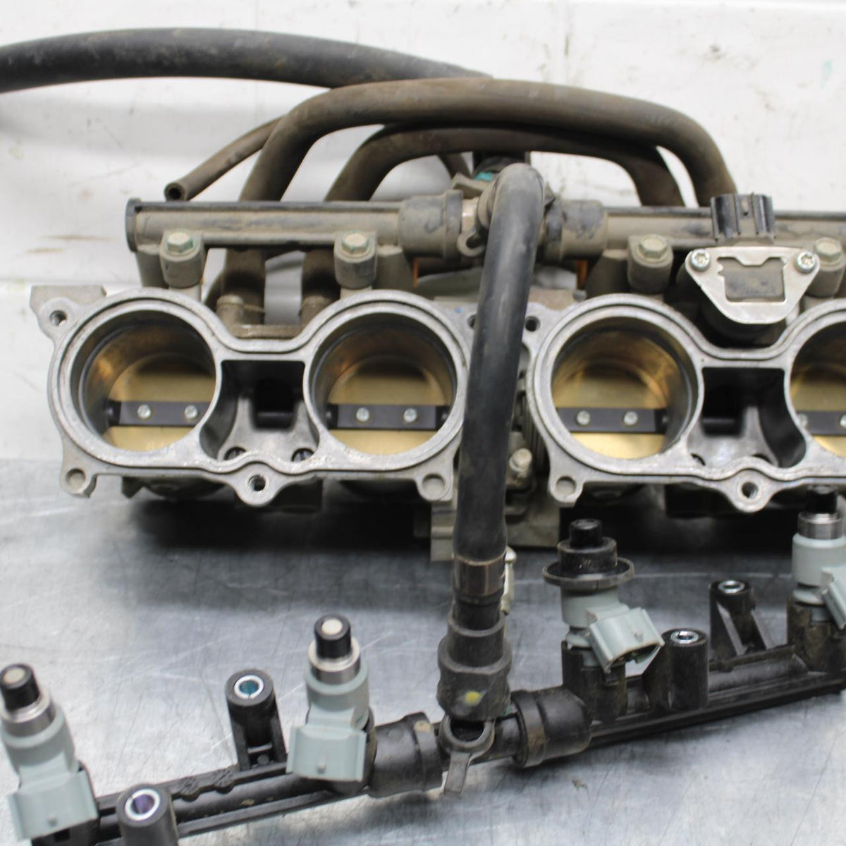 2007 Honda CBR600RR MAIN FUEL INJECTORS / THROTTLE BODIES 16400-MFJ-L01 BB596