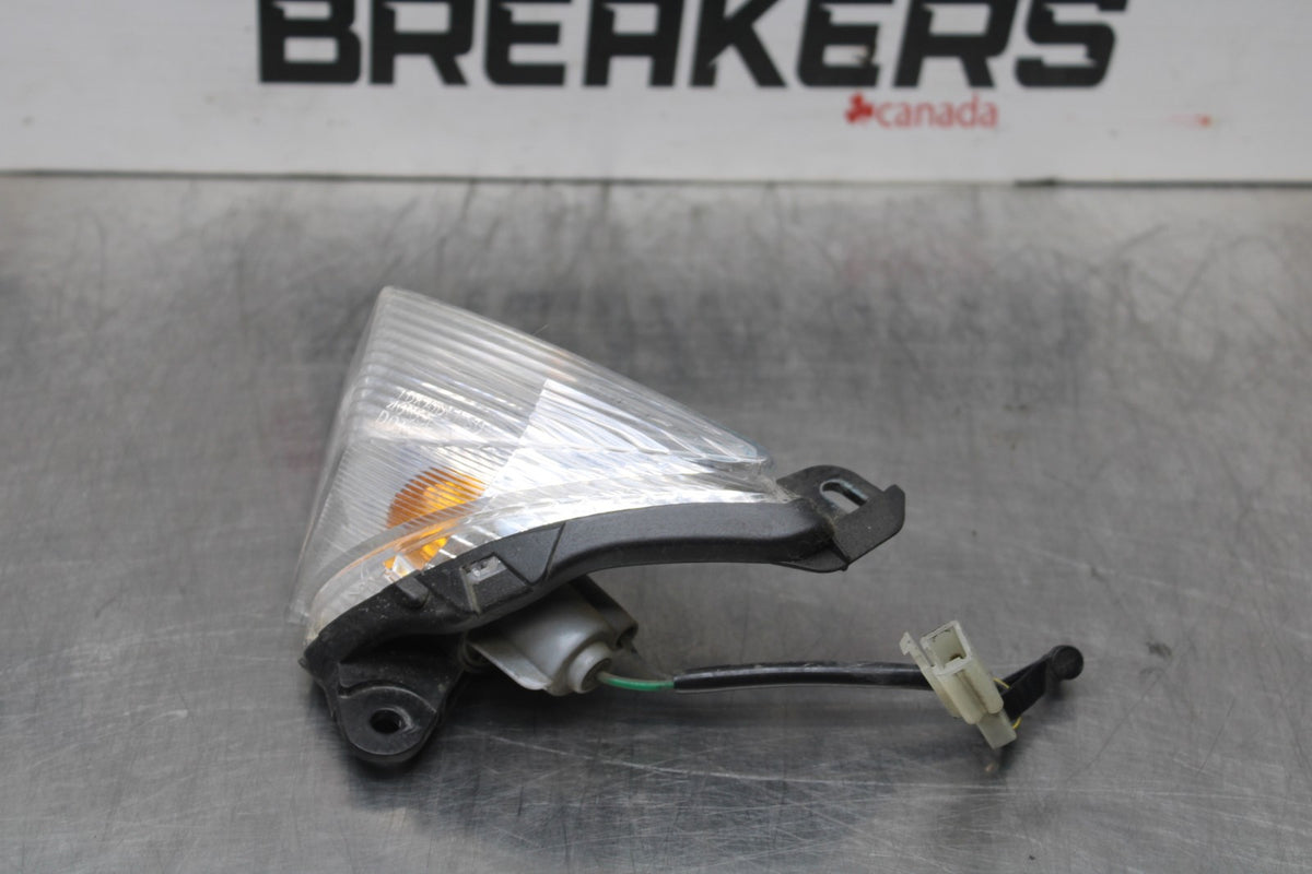 06-07 KAWASAKI NINJA 650R EX650A LEFT FRONT TURN SIGNAL LIGHT INDICATOR BB774