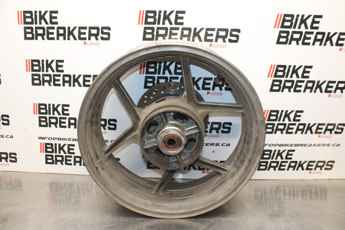 06 KAWASAKI Z750 REAR WHEEL BACL RIM & ROTOR BB837