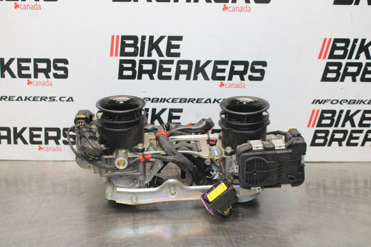 08 APRILIA SHIVER 750 MAIN FUEL INJECTORS / THROTTLE BODIES BB551