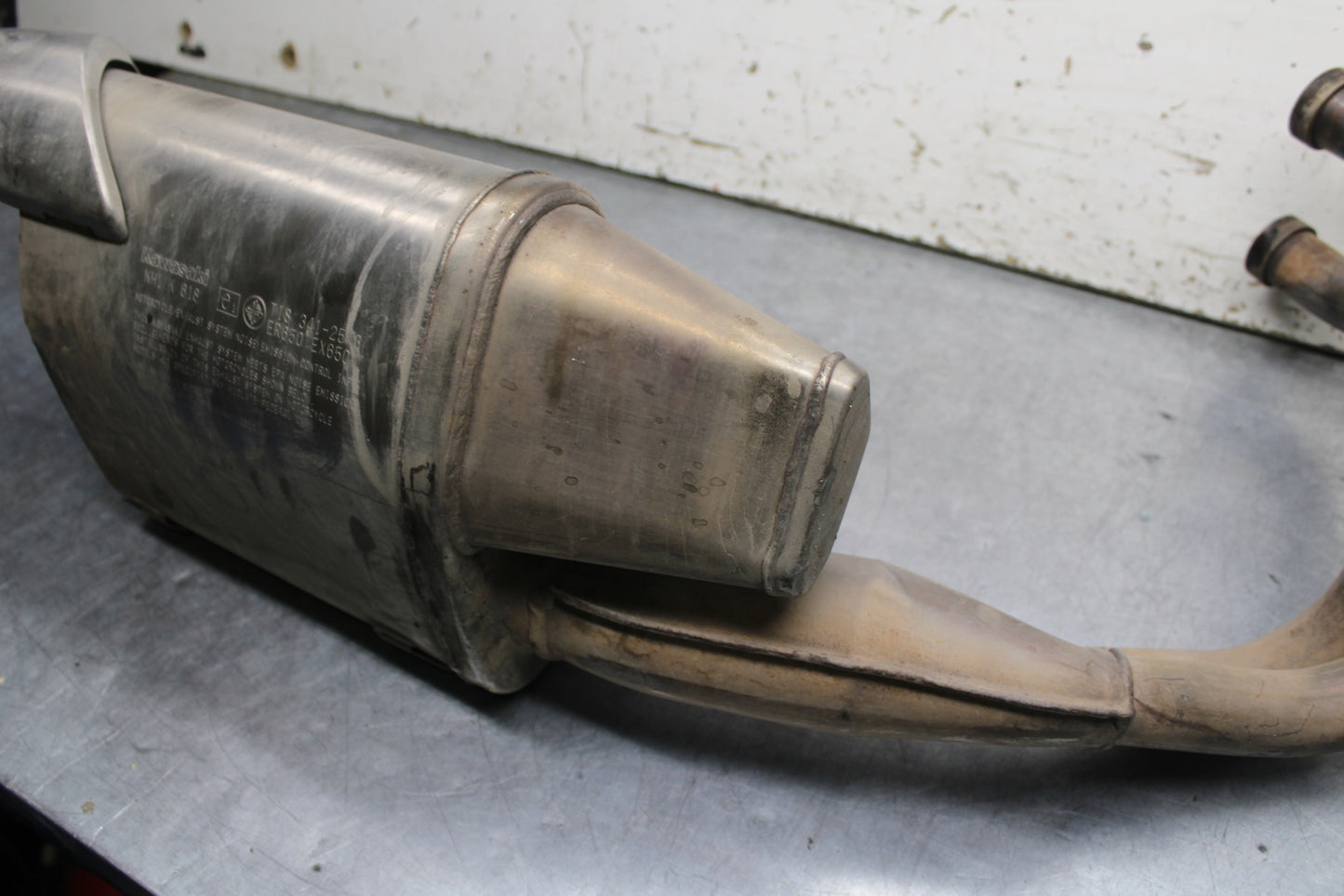 14-15 KAWASAKI NINJA 650 EX650F FULL EXHAUST SYSTEM HEADERS PIPE MUFFLER BB741 