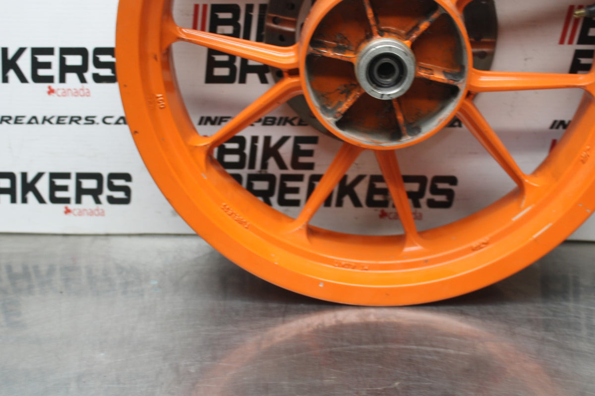 13-16 KTM 390 DUKE REAR WHEEL BACK RIM & ROTOR BB815