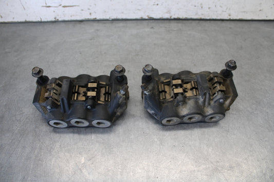 09-14 YAMAHA YZF R1 RIGHT LEFT FRONT BRAKE CALIPER SET PAIR CALIPERS BB696